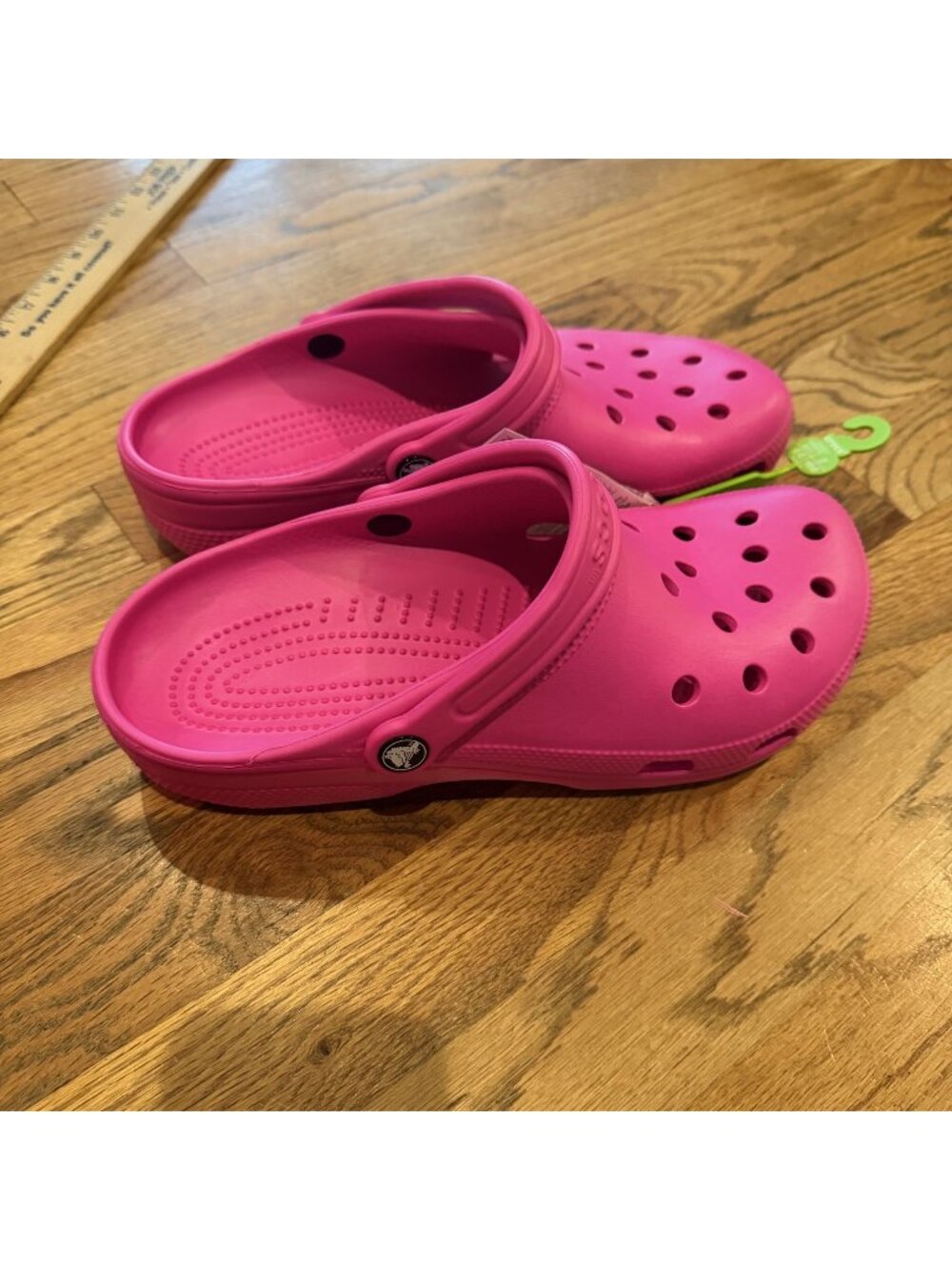 Crocs Hot Pink Slip on Shoes new Mens 9 Womens 11